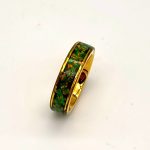 Green gemstone flower ring - Image 2