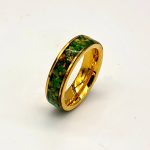 Green gemstone flower ring - Image 6