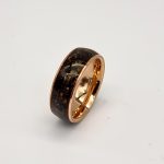 Dark brown resin inlaid ring - Image 3