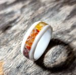 Multi colored resin inlaid ring - Image 4