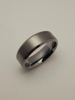 Brushed tungsten carbide ring - Image 3