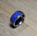 Dark blue tungsten steel ring - Image 3